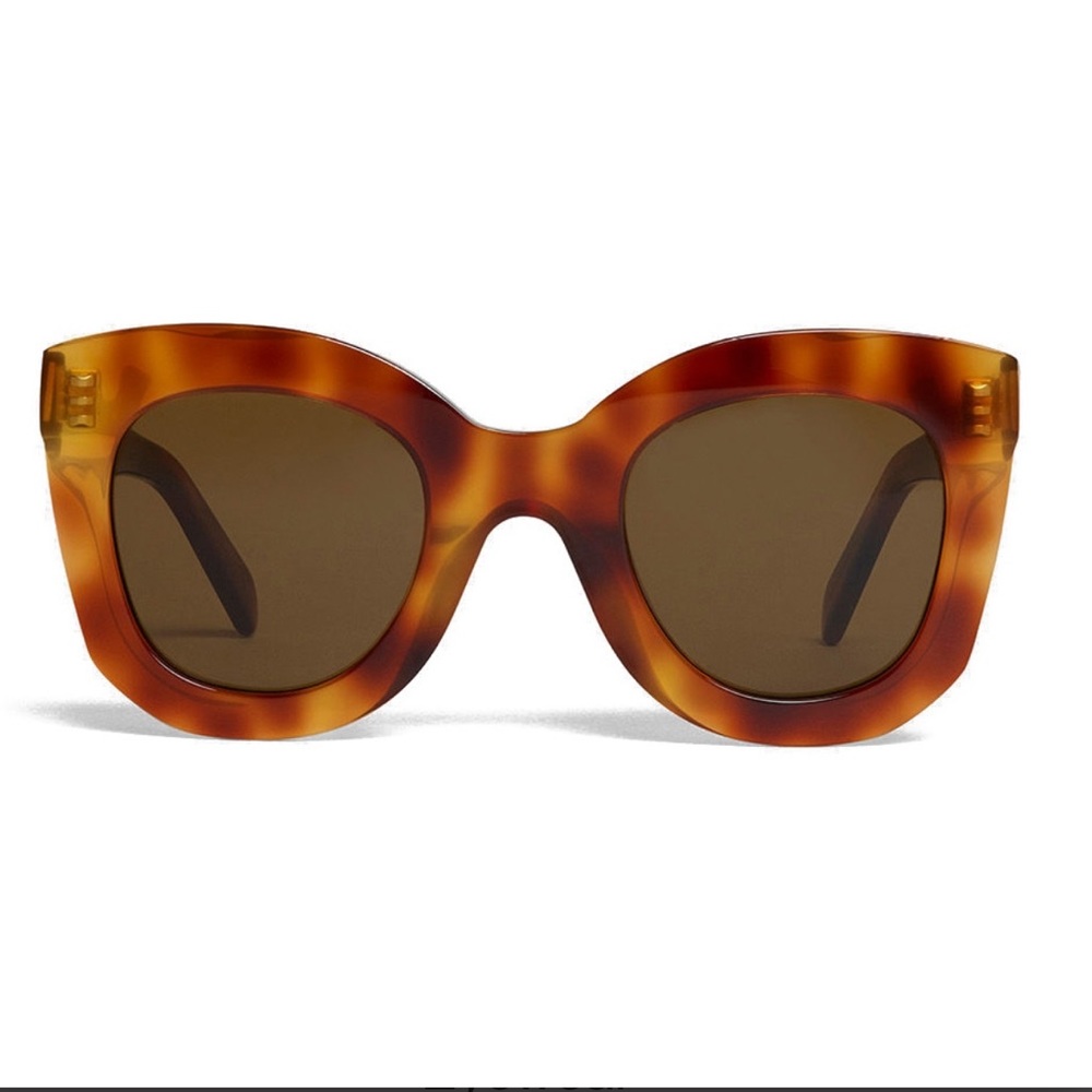 Celine Butterfly CL4005IN Sunglasses in Acetate Blonde Havana/Brown 47mm NWOT
